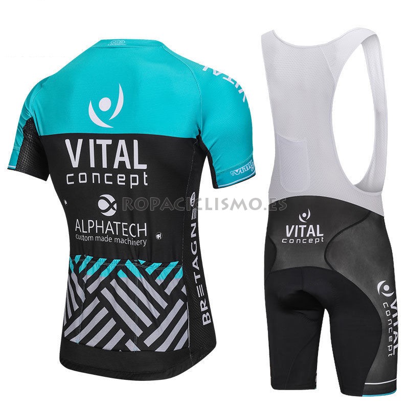 Maillot Vital Concept Alphatech Tirantes Mangas Cortas 2018 Azul